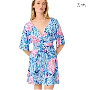 NWT Lilly Pulitzer Parigi Skort Romper Resort White Sway with Me, large